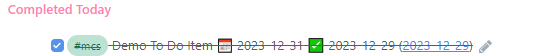 Completed Note